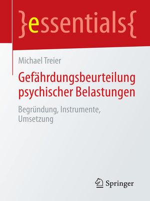 cover image of Gefährdungsbeurteilung psychischer Belastungen